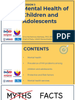 Session 1 - Mental Health of Children and Adolescents