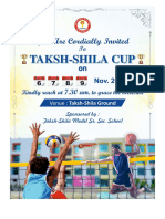 Taksh Shila Cup Invitation 2024 Final