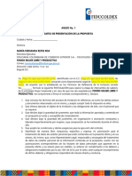 Anexo No. 1. Carta de Presentacion de La Propuesta - 4