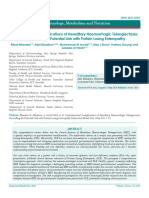 Gastrointestinal Complications of Hereditary Haemorrhagic Telangiectasia Unravelling The Potential Link With Protein Losing Enteropathy