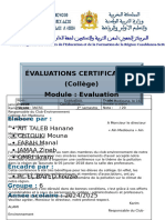 Évaluations Certificatives Collège