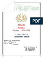 Physics Project Class XII 2021 22 Investigatory Project