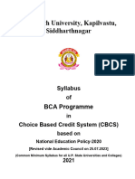 Revised Syllabus BCA SU-2023