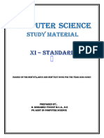 11th Computer Science Study Material English Medium PDF Download