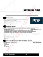 Motion in A Plane NCERT LINE BY LINE MCQ