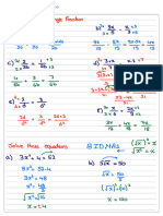 Single Fraction, Solving With Roots and Powers