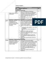 Platinum Physical Science Grade 8 - Term Planner