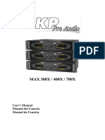 MAX 300X - 400X - 700X - SKP Pro Audio