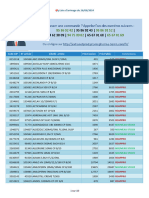 Liste D'arrivage 26 Septembre 2024