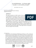 Huber, Wolfgang: Human Rights and Globalisation - Are Human Rights A "Western" Concept or A Universalistic Principle?