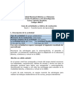 Guia de Actividades y Rúbrica de Evaluación - Unidad 1 - Nivel 2 - Transformación Del Aprendizaje