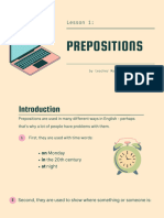 Prepositions (Part 1)