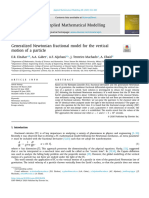 Generalized Newtonian Fractional Model For The Vertical Motion of A Particle