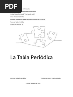 La Tabla Periodica Un Puzle de La Ciencia