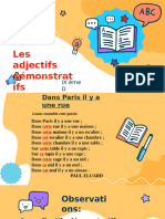 Les Adjectifs Demonstratifs