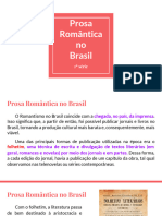 Prosa Romântica No Brasil