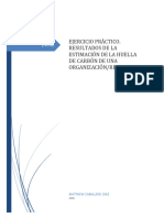 Resultados de La Estimación de La Huella de Carbón de Una Organización