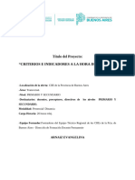 Criterios e Indicadores para La Evaluación