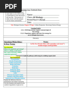 Ap Biology Interactive Cornell Notes 9.1-9.6 Updated