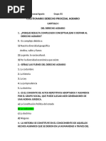 Cuestionario Derecho Procesal Agrario