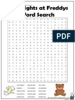 Five Nights at Freddys Word Search