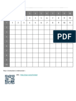 Table de Pythagore Multiplications À Construire