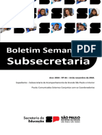 Boletim Semanal Subsecretaria - Ano 2024 - #44 - 14 de Novembro de 2024