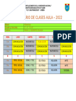 Horario de Clases Aula