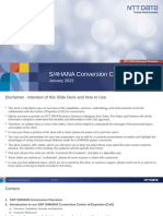 OverviewPresentation S4HANA Conversion ConversionFactory Introduction 20230105 GFC en