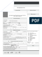 Mexico Visa Application Form