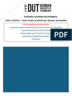 Topic 3 Notes - Fuzzy Logic & Artificial Neural Networks