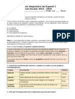 Examen Diagnóstico de Español 1