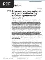 Roman Urdu Hate Speech Detection Using Hybrid Machine Learning Models and Hyperparameter Optimization