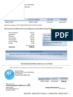 Sample Metered Bill Illinois