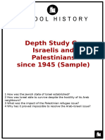 Sample - Depth Study G - Israelis and Palestinians Since 1945 Assessments