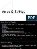 Unit-4 Array & String