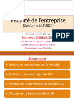 FISCALITE D'ENTREPRISE Séminair Hodna CIC Msila - TAFADIS