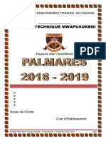 Palmarès CTM 2018 2019