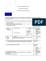 Formulaire de Demande Court Sjour 2024 Visa Schengen