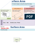 Unit 15 Surface Area of A Prism