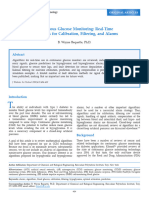 Bequette 2010 Continuous Glucose Monitoring Real Time Algorithms For Calibration Filtering and Alarms