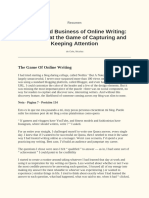 Resumen The Art and Business of Online Writing