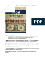 Public Fiscal Administration