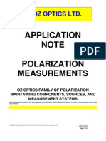 Application Note Polarization Measurements: Oz Optics LTD