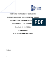 Historia de La Electrónica Jonathan Obed Martínez Urbina