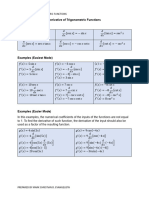 Derivative of Trigonometric Functions