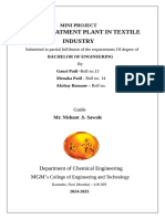 Textile Industry Waste Treatment Plant Report 01