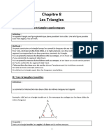 Chapitre 8 Les Triangles