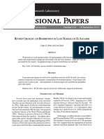 Revised Checklist and Distributions of Land Mammals of El Salvador - 2012 Paper