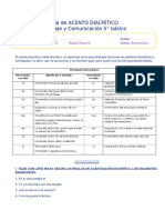 Guía 5° Acento Diacrítico